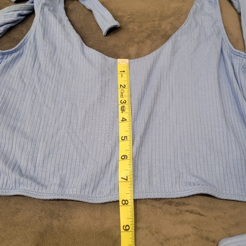 NWT Free People Liz Ribbed Wrap Sleeveless Tank Top Size S